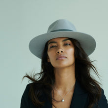 Load image into Gallery viewer, gray fedora hat womens