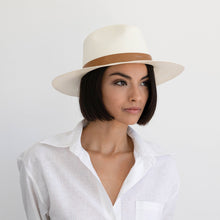 Load image into Gallery viewer, Gabriella Panama hat - White