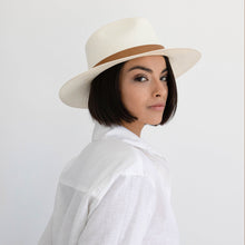 Load image into Gallery viewer, Gabriella Panama hat - White