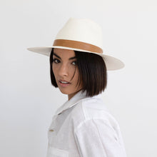 Load image into Gallery viewer, Gabriella Panama hat - White