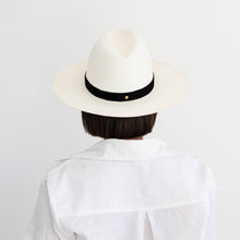 Load image into Gallery viewer, Georgie Panama hat - White