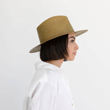 Load image into Gallery viewer, Florence Panama hat - Olive